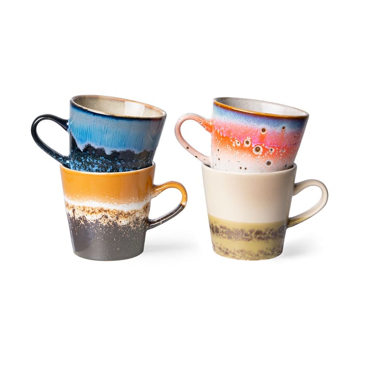 70's ceramics Americano Krus 4-pakning 26 cl - Pegasus - HKliving
