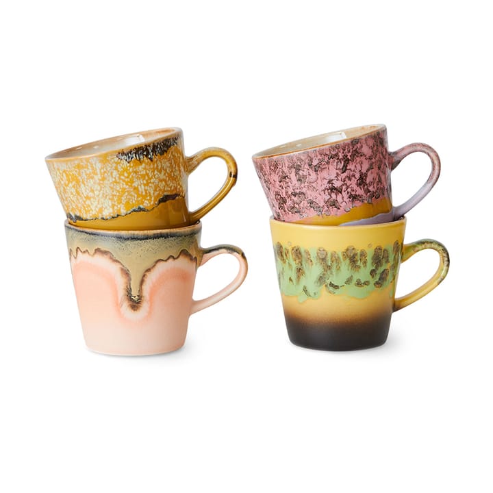 70's ceramics Americano Krus 4-pakning 26 cl - Radiant - HKliving