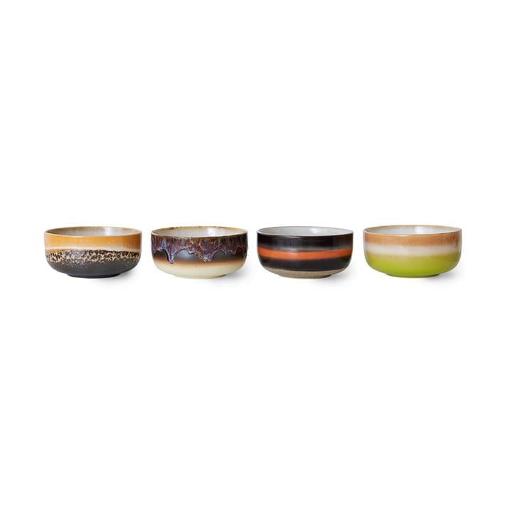 70's dessertbolle 4-pakning - Humus - HKliving