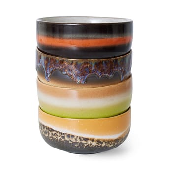 70's dessertbolle 4-pakning - Humus - HKliving