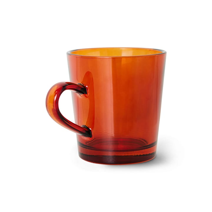 70's glassware kaffekopp 20 cl 4-pakning, Amber brown HKliving