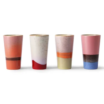 70's lattekopp 4-stk. - Multi - HKliving