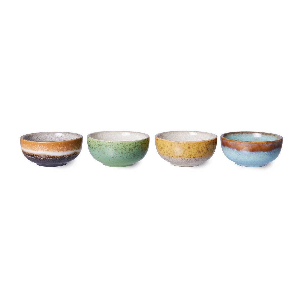 HKliving 70's liten bolle 4-pakning Multi