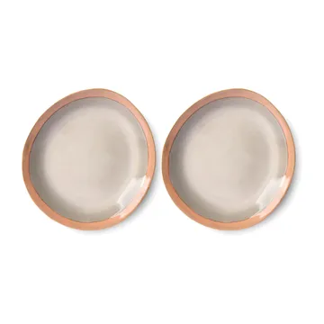 70's tallerken 22 cm 2-pakning - Earth - HKliving