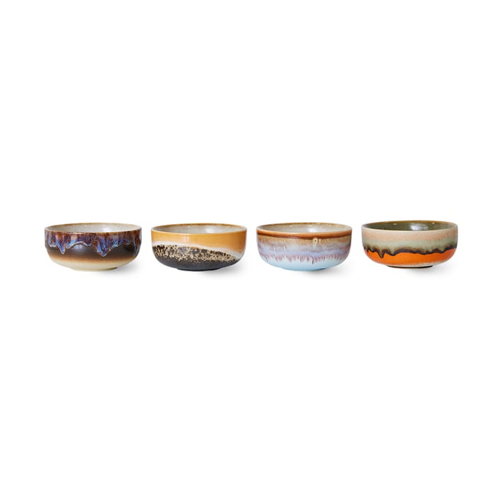 70's tapasbolle 4-pakning - Crystal - HKliving