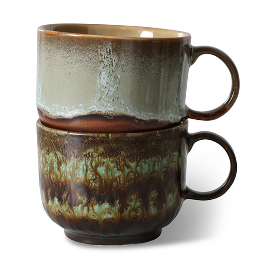 HKliving 70's tekopp 42,5 cl 2 deler Odyssey