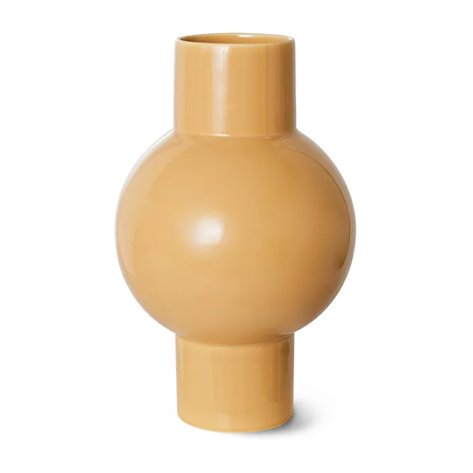 Ceramic vase medium 32 cm, Cappuccino HKliving