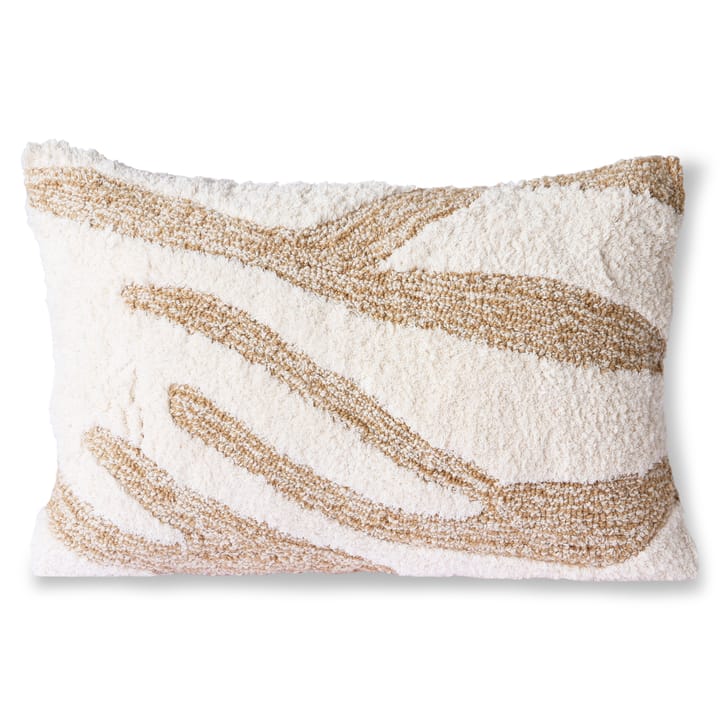 Fluffy pute 35x55 cm, Hvit-beige HKliving