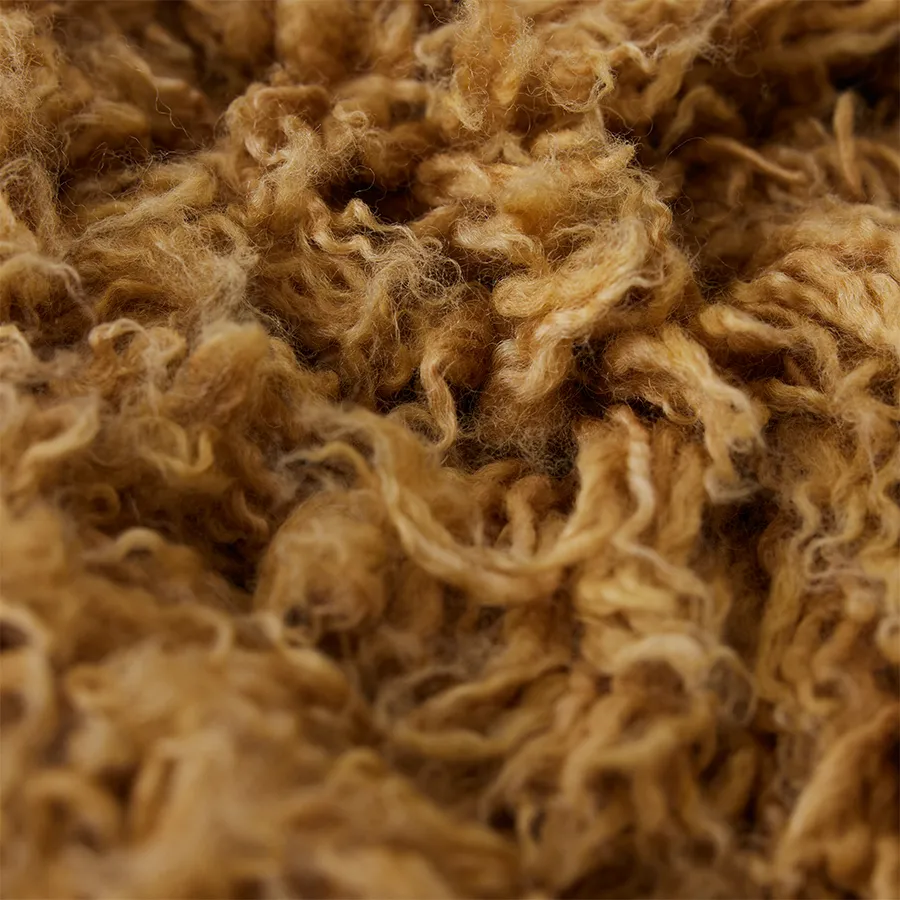 Fluffy teppe rund, Ø 200 cm, caramel HKliving