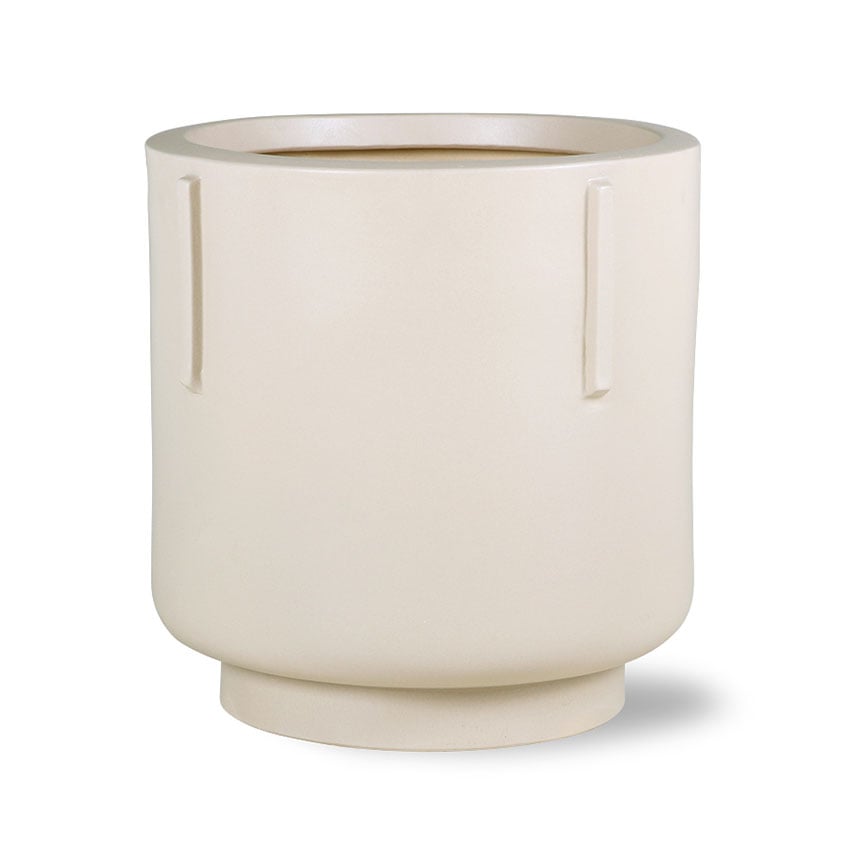 HKliving Footed krukke 42x43 cm Cream
