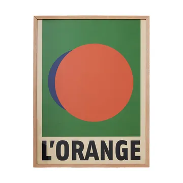 Framed artwork l'orange bilde - Orange - HKliving