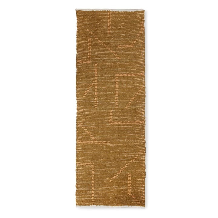 Gangmatte Håndvevd 70x200 cm bomull, Sennep-honning HKliving