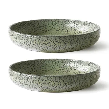 Gradient dyp tallerken Ø21,5 cm 2-stk. - Green - HKliving