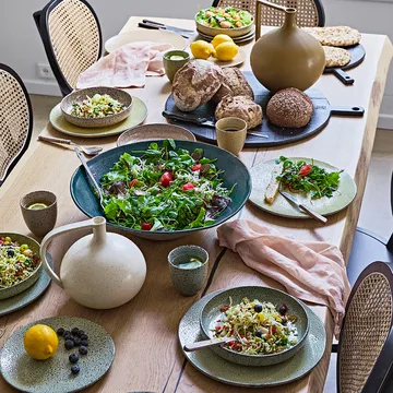 Gradient dyp tallerken Ø21,5 cm 2-stk. - Green - HKliving