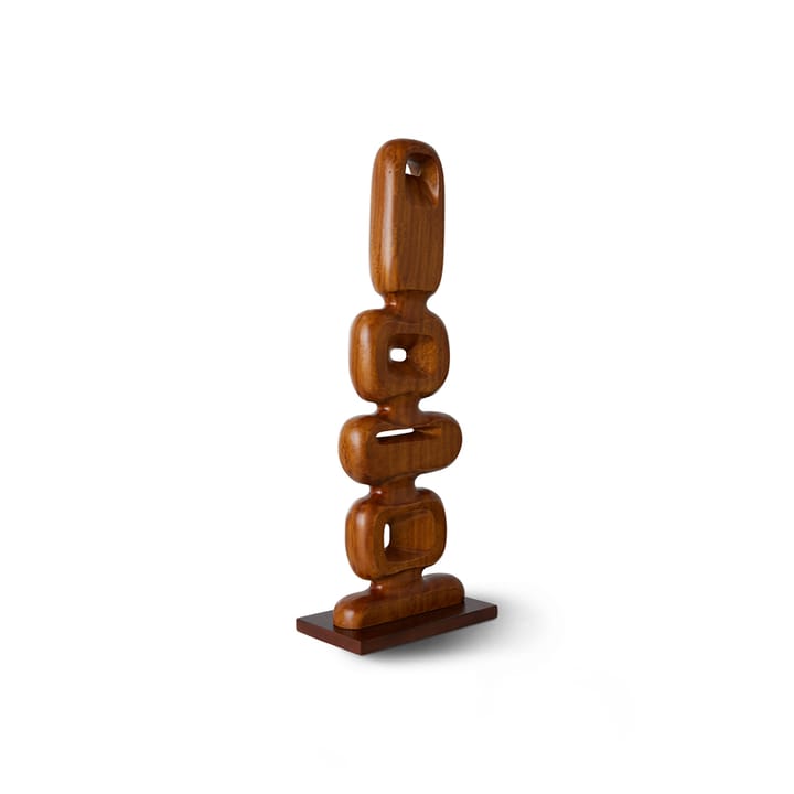 Hand carved wooden sculpture 71 cm, Brown HKliving