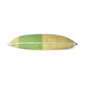 Håndvevd pute 38x74 cm ull - Grønn - HKliving