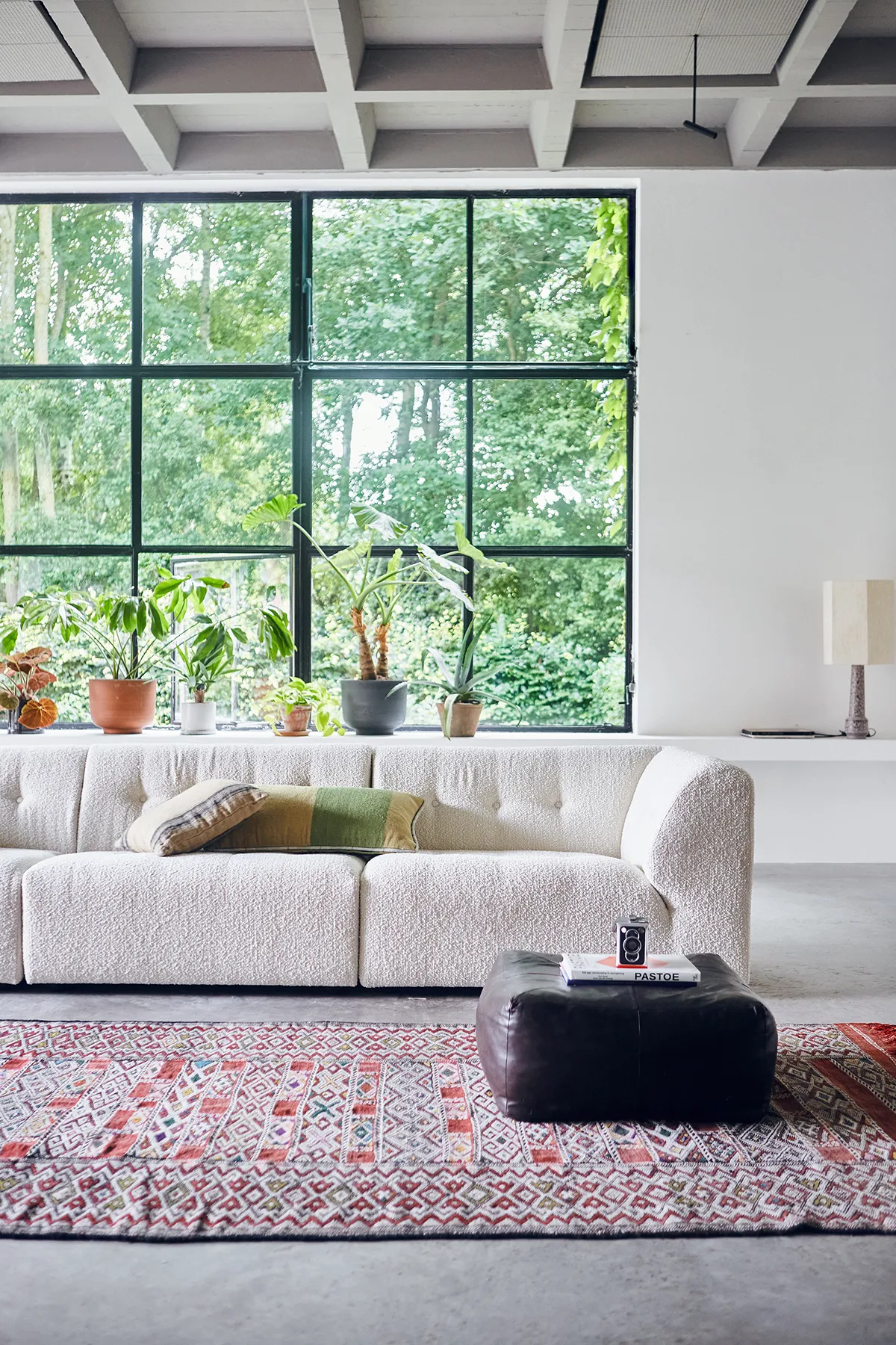 Håndvevd pute 38x74 cm ull, Grønn HKliving