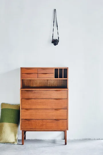 Håndvevd pute 38x74 cm ull - Grønn - HKliving