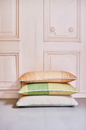 Håndvevd pute 38x74 cm ull - Grønn - HKliving
