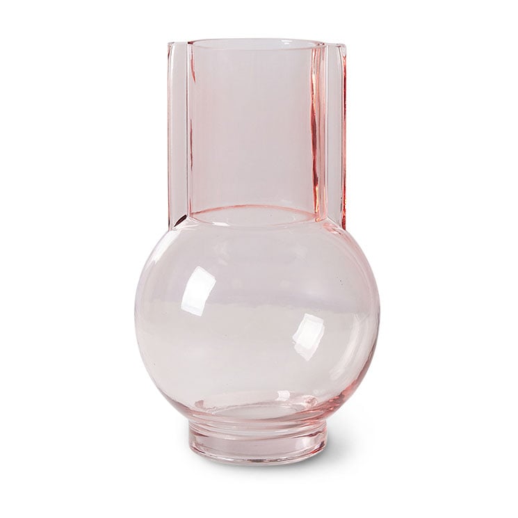 HKliving HK Living glassvase 23 cm pink
