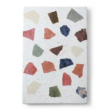 HKliving terrazzo skjærefjøl 30x25 cm - Hvit - HKliving