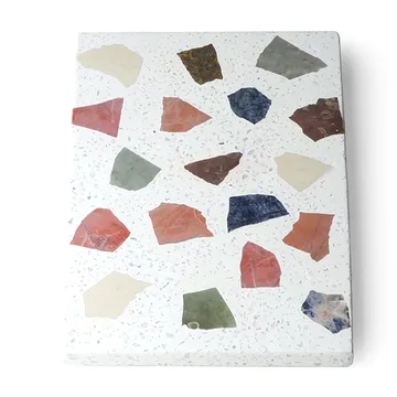 HKliving terrazzo skjærefjøl 30x25 cm - Hvit - HKliving