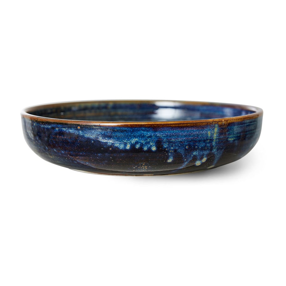 HKliving Home Chef dyp tallerken large Ø21,5 cm Rustic blue