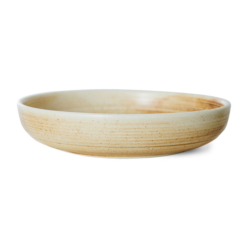 HKliving Home Chef dyp tallerken medium Ø19,3 cm Rustic cream-brown