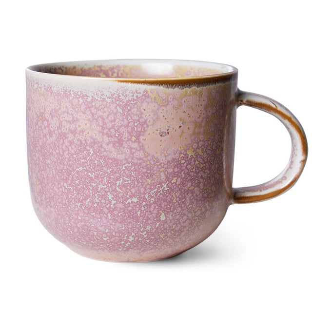 HKliving Home Chef kopp med hank 32 cl Rustic pink