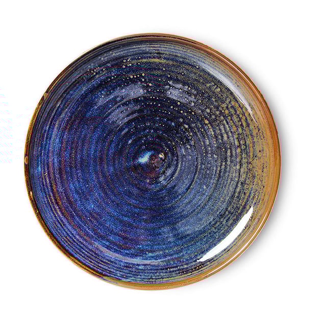 HKliving Home Chef side plate assiett Ø20 cm Rustic blue