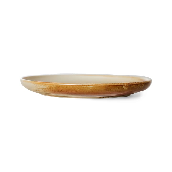 Home Chef side plate assiett Ø20 cm, Rustic cream-brown HKliving