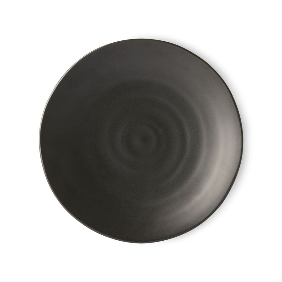 HKliving Kyoto mattallerken Ø25,5 cm Matt svart