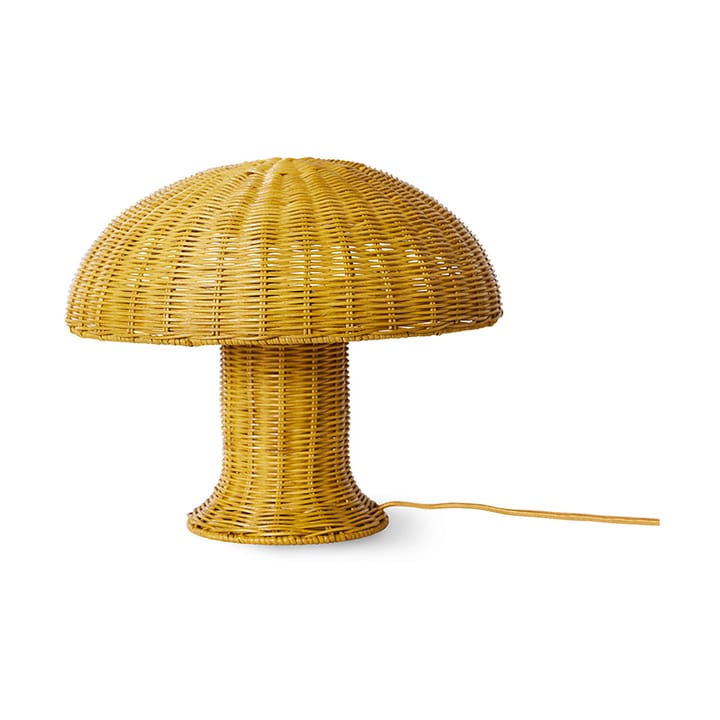 Rattan bordlampe, Mustard HKliving