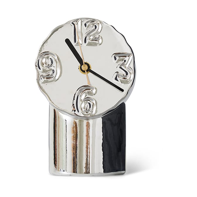 Retro keramikkklokke 17,5 cm - Chrome - HKliving