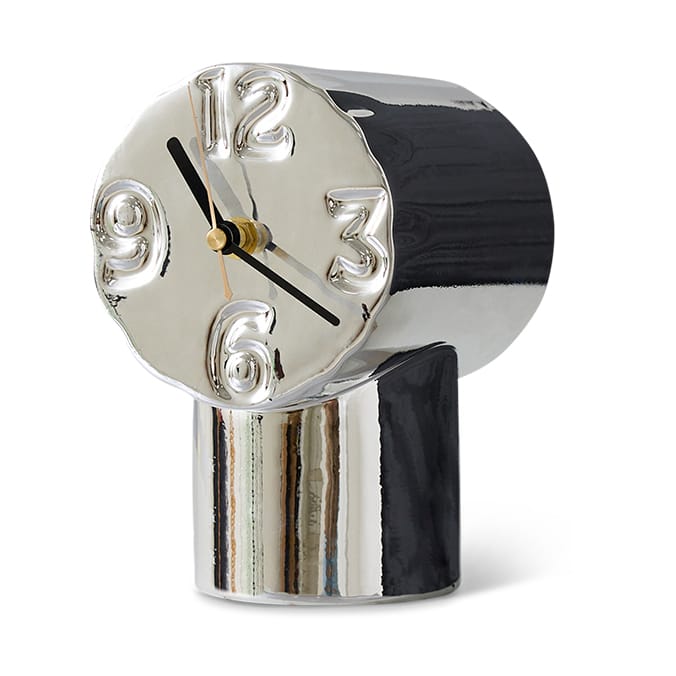 Retro keramikkklokke 17,5 cm, Chrome HKliving