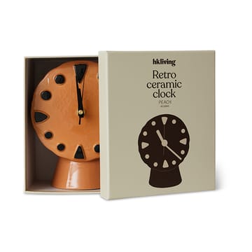 Retro keramikkklokke 20,8 cm - Peach - HKliving