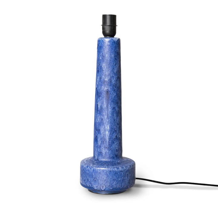 Retro lampefot av steingods, Blå HKliving