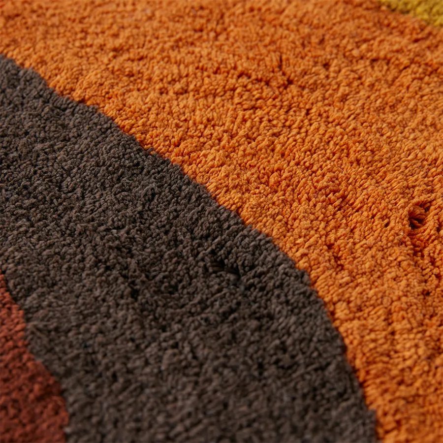 Retro swirl baderomsteppe 90 x 120 cm, Retro multicolours HKliving