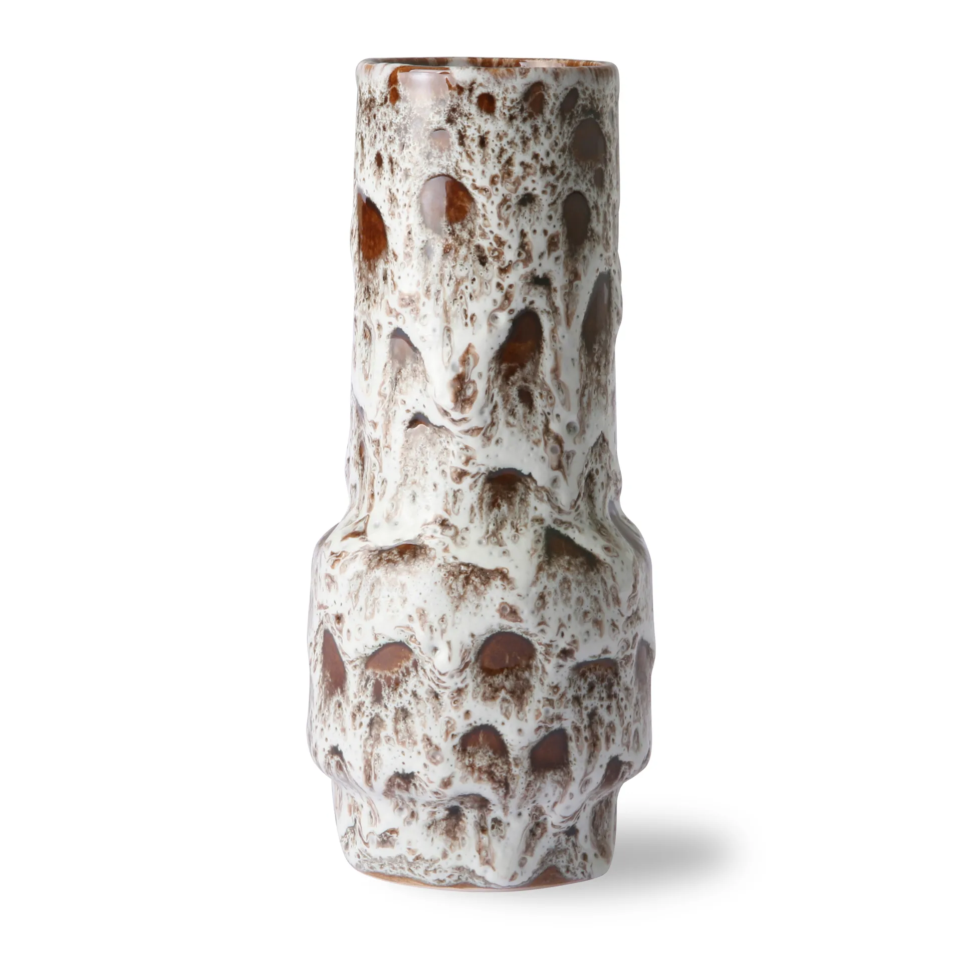 Retro vase 20,5 cm, Lava white HKliving