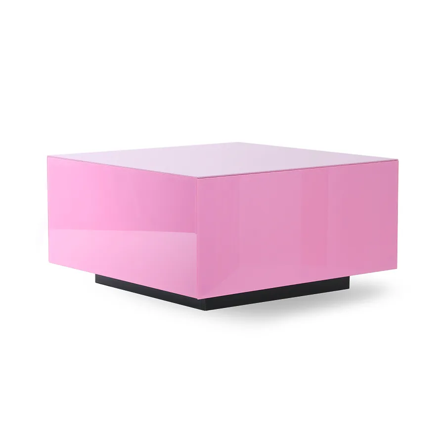 Sofabord speilkube L 60x60 cm, Rosa HKliving
