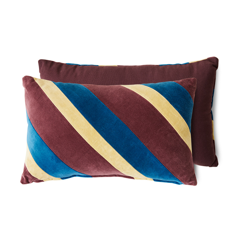 HKliving Striped velvet pute 30x50 cm Speakeasy