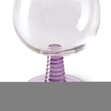 Swirl vinglass lav - Lilla - HKliving