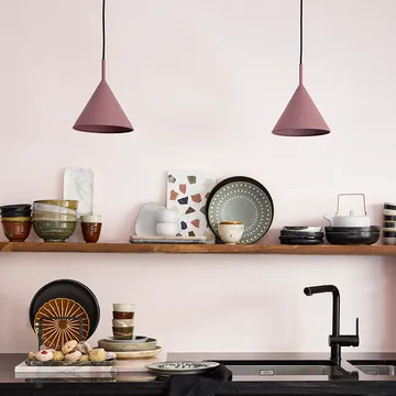 Triangle taklampe M - Matt purple - HKliving