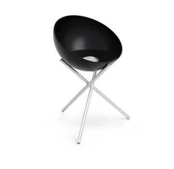 BOWL 57 ildsted - Svart-sølv, tripodstativ - Höfats