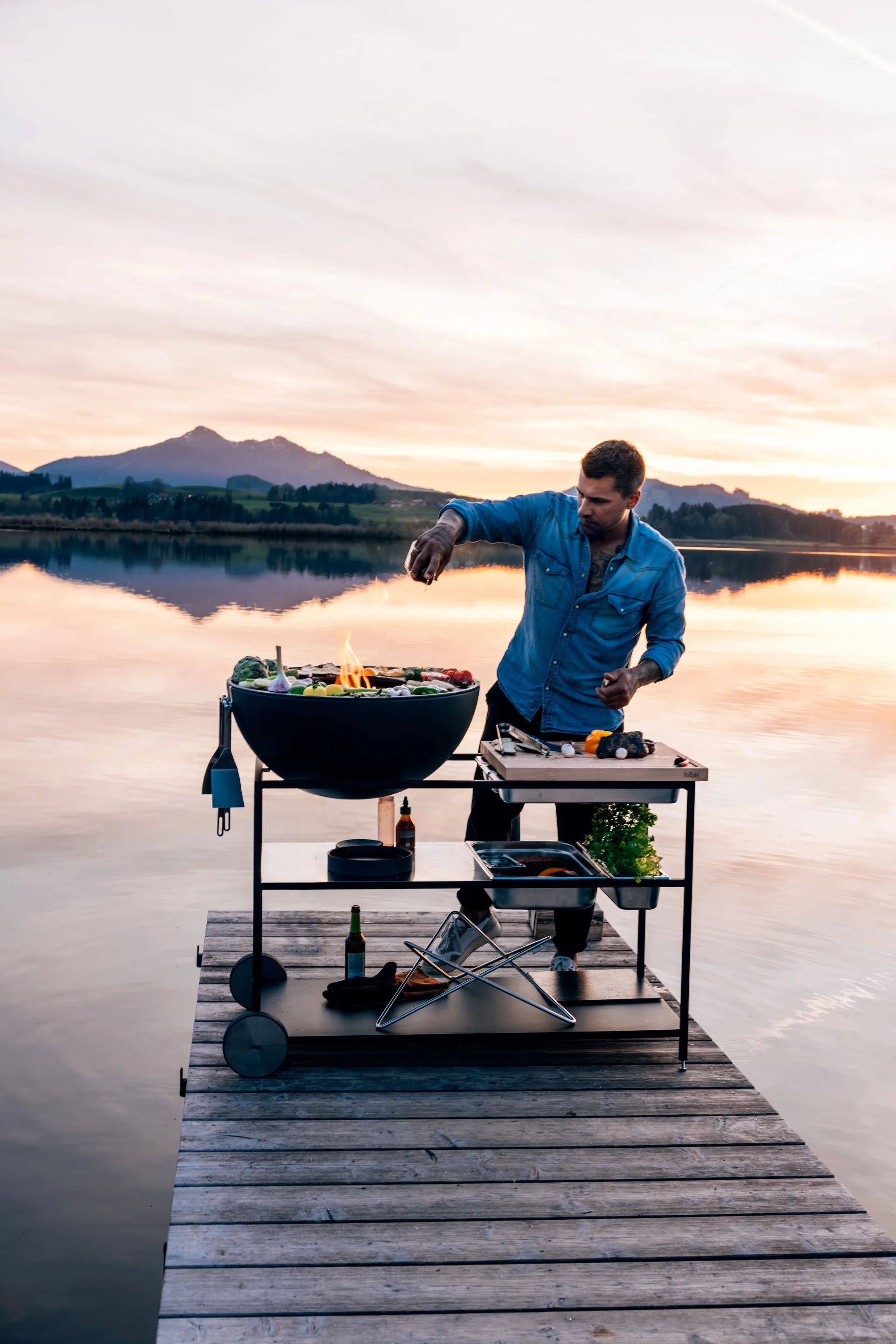 FIRE KITCHEN hjul til utekjøkken, Svart, 2-pakning Höfats