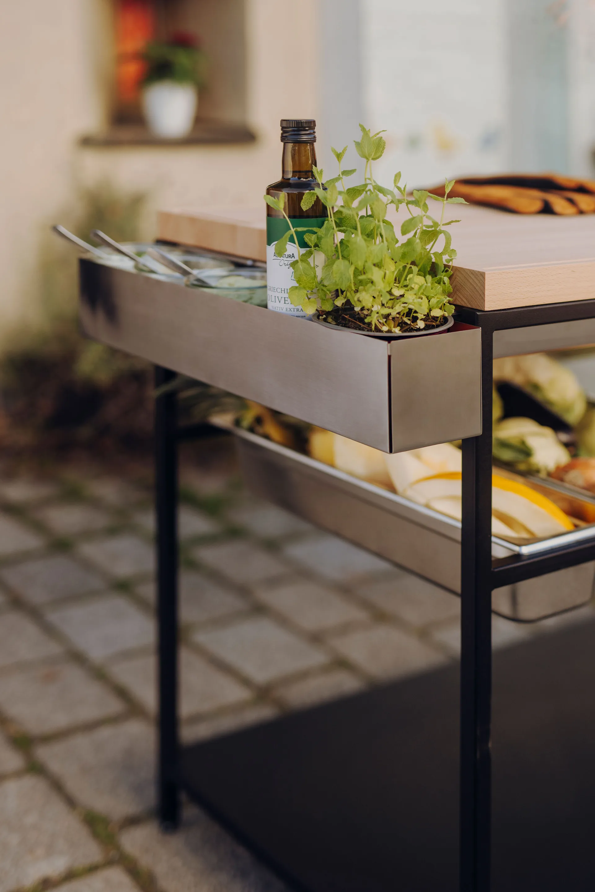 FIRE KITCHEN redskapsholder, Rustfritt stål Höfats