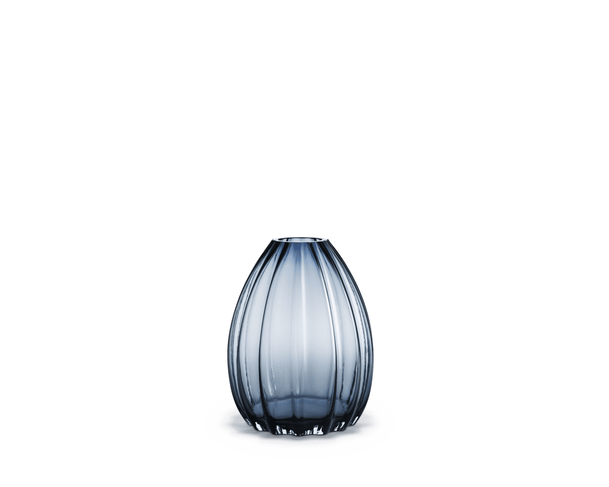 Holmegaard 2Lip Vase 34 cm Mørkeblå