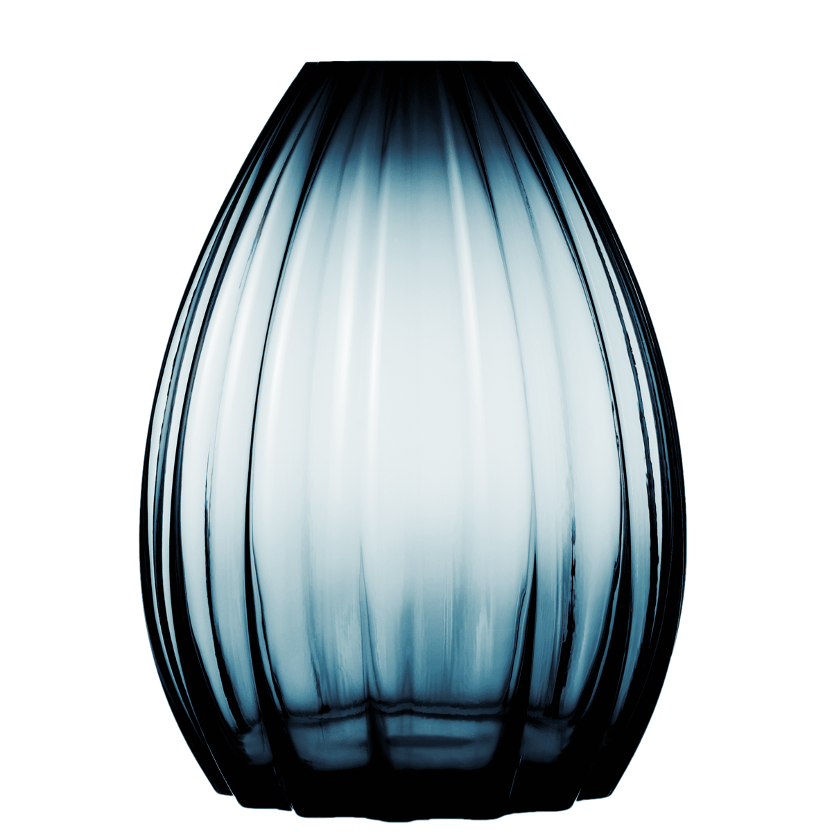 Holmegaard 2Lip Vase 45 cm Mørkeblå