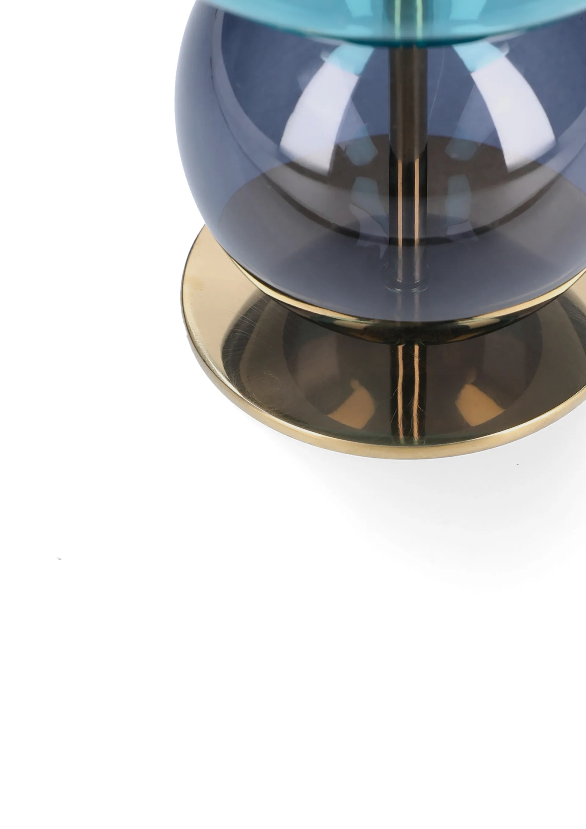 Bubble lysestake 14 cm, Blå-smoke Holmegaard