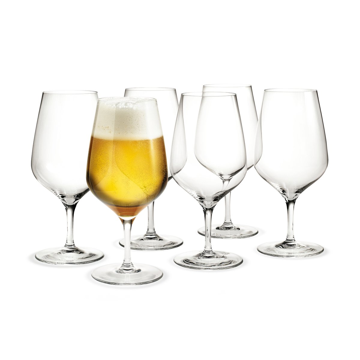 Holmegaard Cabernet ølglass 64 cl 6-pakning Klar ​ ​
